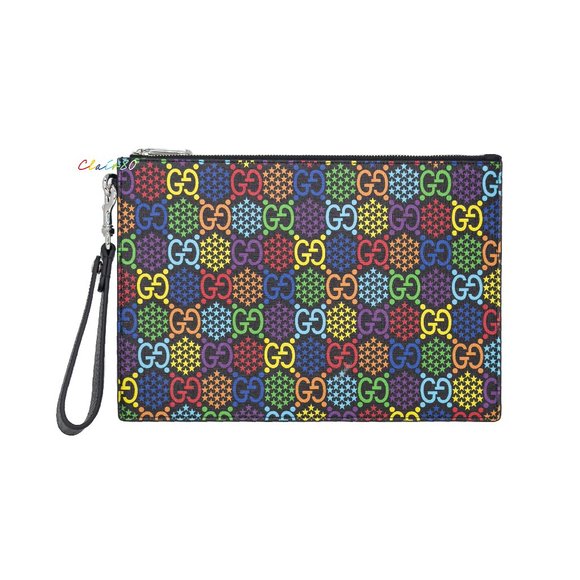 Unisex Gucci GG Psychedelic Large Pouch